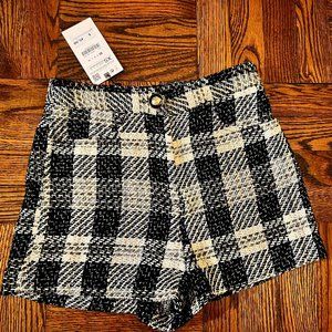 NWT Zara Tweed Dress Shorts